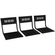 Сиденья для кресла «М-стайл», КОМПЛЕКТ 3шт., цвет черный