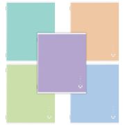 Тетрадь А5, 96 л., STAFF, скоба, клетка, офсет №2 ЭКОНОМ, обложка картон, ПАСТЕЛЬНАЯ, 405630