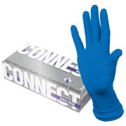 Перчатки латексные смотровые CONNECT HIGH RISK 25 пар (50шт), размер M (средний), син, CON-HR-02